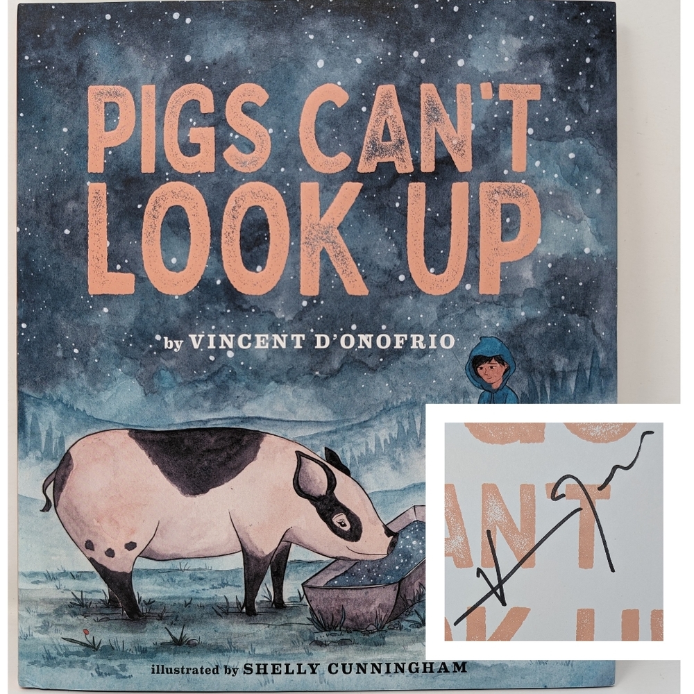 Vincent D’onofrio Signed Pigs Can’t Look Up Book Kingpin Actor Law And Order